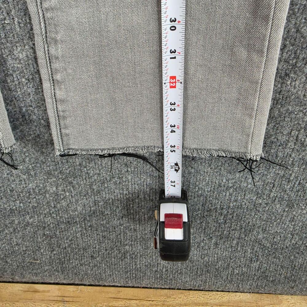 L Agence Jeans 24 Kendra High Rise Cropped Flare Grey Denim Casual Chic Work - Picture 13 of 13